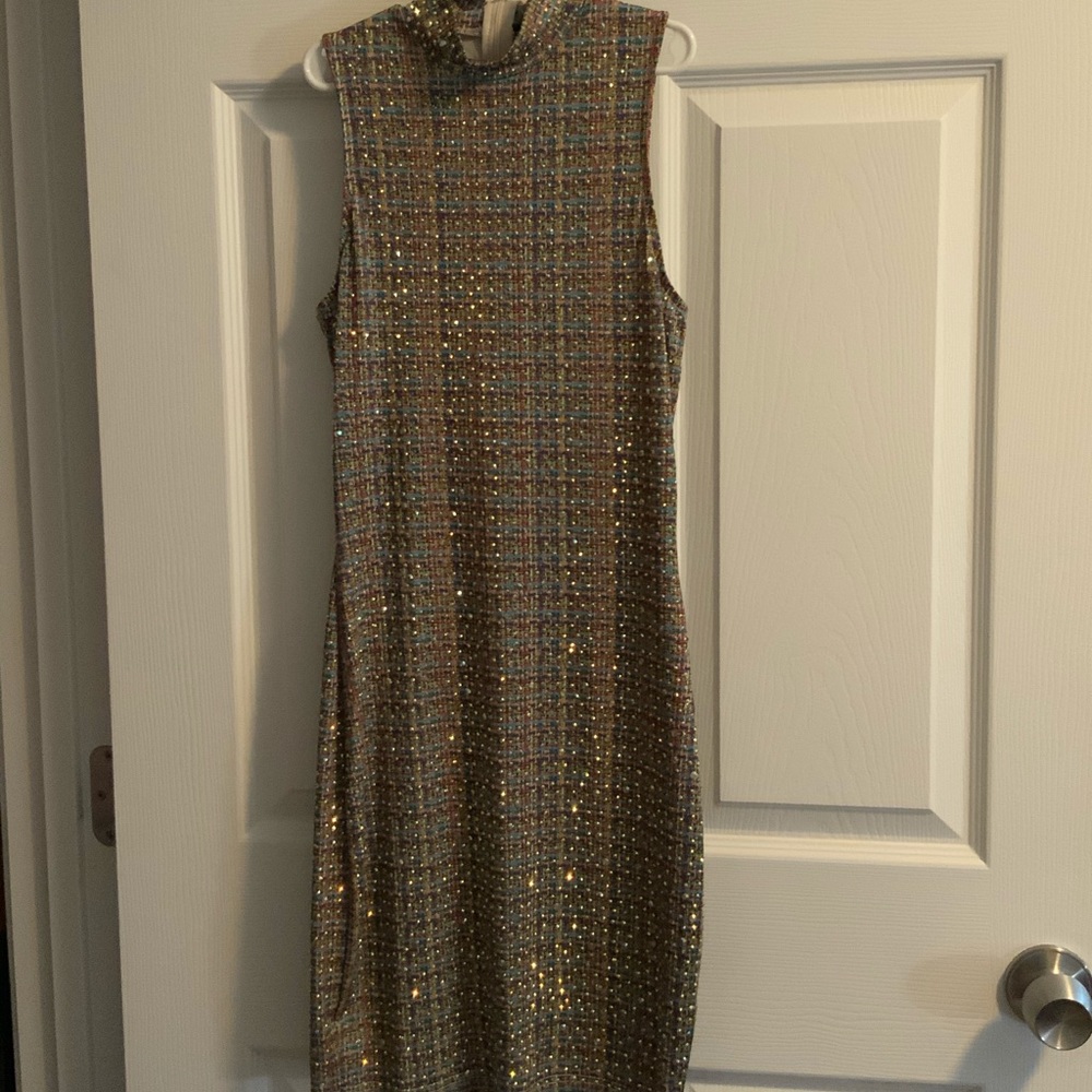Multicolored Rhinestone Dress - Picture 2 of 2
